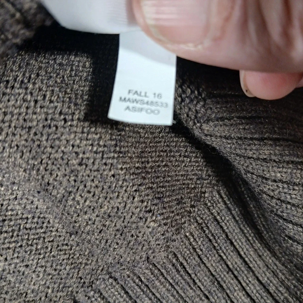 Tricots St Raphael Quarter Zip Sweater Mens Large Brown Colorblock Sherpa Neck‎